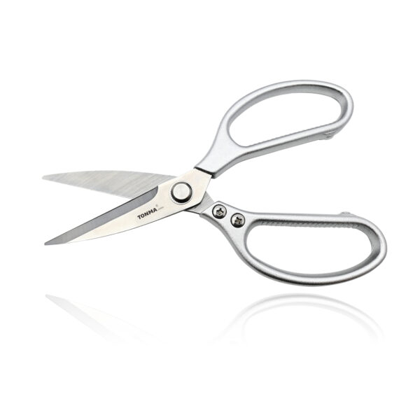 TONMA [Made in Japan] Kitchen Scissors All Purpose,  Japanese Heavy Duty Kitchen Shears for Herbs, Chicken, Food, Crafting, Leather, Fabric (TKM-1)