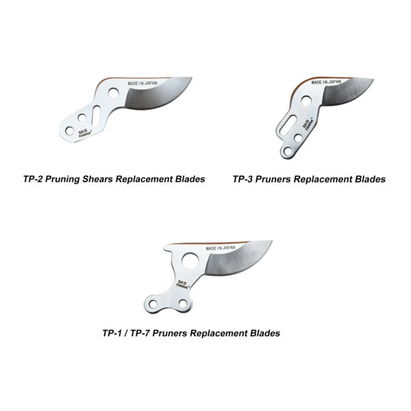 TONMA JP Hand Pruner Replacement Blade for TONMA hand pruner models: TP-1 & TP-7, TP-2, TP-3, Spare Cutting Blade for Garden Pruning Shears & Bypass Clippers (Single Pack)