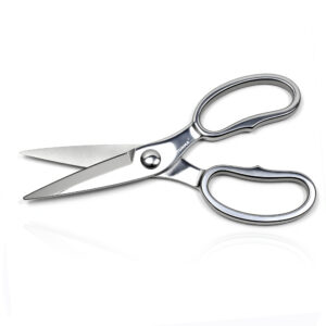 TONMA Kitchen Scissors All Purpose [Made in Japan] Japanese Kitchen Shears with Micro Serrated, Solid Stainless Steel Build Heavy Duty Cooking Scissors for Food, Mirror-Finished, Dishwasher Safe(TK-20)