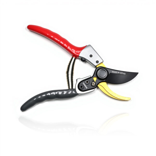 TONMA Bypass Pruning Shears [Made in Japan] 8 Inch Heavy Duty Garden Shears for Gardening, Professional Hand Pruners Garden Clippers with Japanese SK4 Steel Blades, Ergonomic Non-Slip Grip(TP-10)