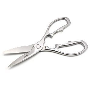 TONMA Kitchen Shears Heavy Duty [Made in Japan] Ultra-Sharp 4.0mm Thicken Blades, Mirror Finish, Dishwasher Safe（TK-30）