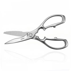 TONMA Kitchen Shears Heavy Duty [Made in Japan] Ultra-Sharp 4.0mm Thicken Blades, Mirror Finish, Dishwasher Safe（TK-30）