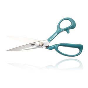 TONMA 10" Fabric Scissors for Sewing, Made in Japan | Heavy-Duty Build, Japanese Professional Dressmaker Shears for Cloth, Chrome-Plated Stainless Blade, Upright Tabletop Support（TFSG-2）