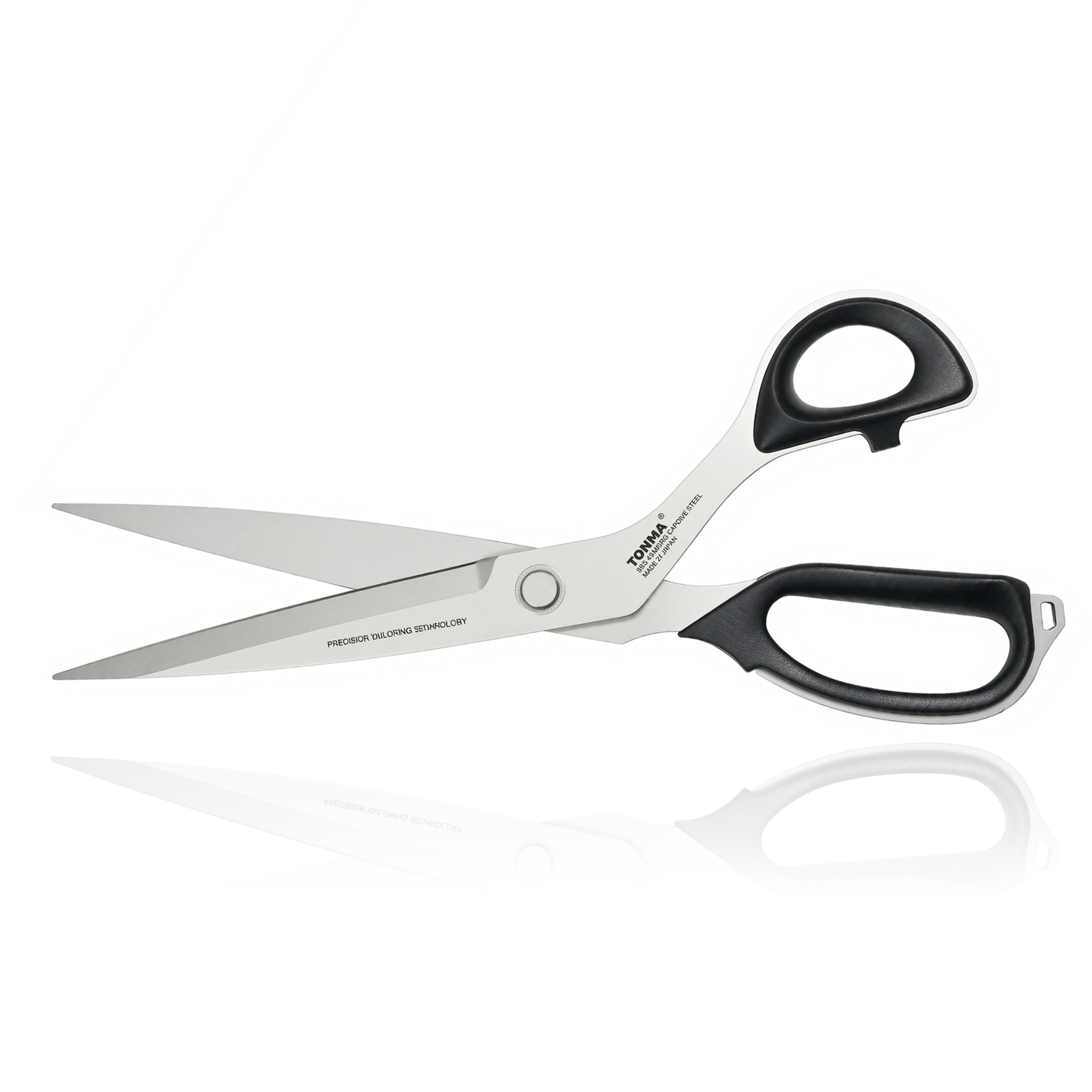 TONMA 11" Fabric Scissors, Made in Japan Professional Sewing Scissors TSS-3 | Japanese Stainless Steel Heavy-Duty Dressmaker Shears for Clothes, Leather, Upholstery & Carpet, Titanium-Coated Sharp Blade